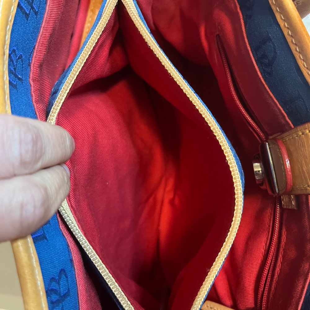 Circa Dooney and Bourke VINTAGE canvas and leather RARE ! - Picture 4 of 10